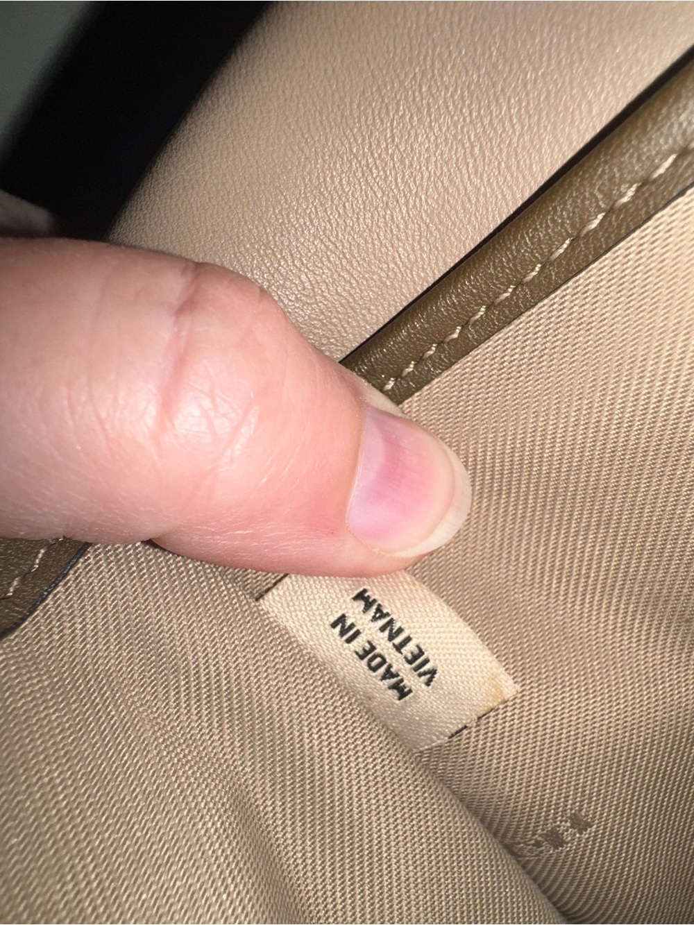 Coach Turnlock Crossbody Bag in Glovetanned Leather (Style #57325) 2016 Taupe - Picture 13 of 15